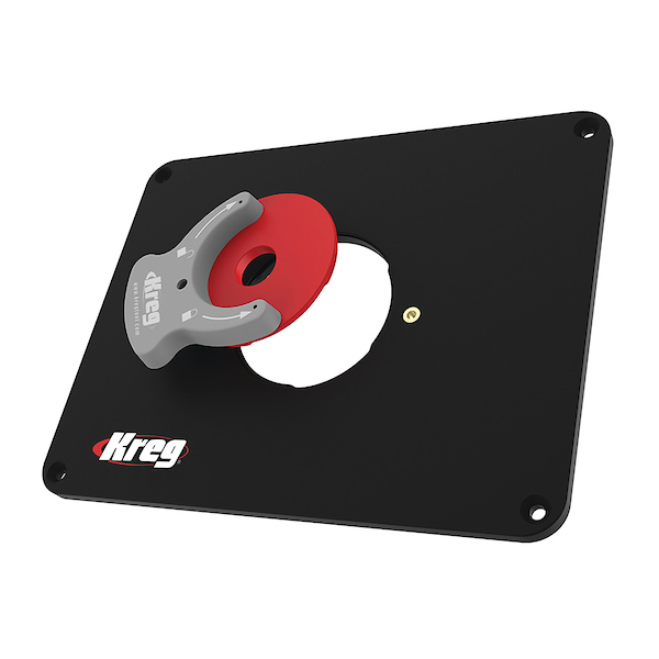 KREG® PRS4038 Precision Router Table Insert Plate w/ Level-Loc Rings (non predrilled)