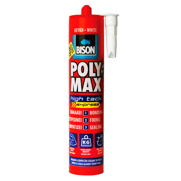 BISON POLY MAX WHITE HI TACK EXPRESS