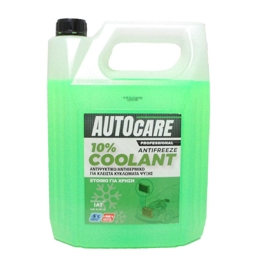 AUTOCARE COOLANT 10% GREEN 5L