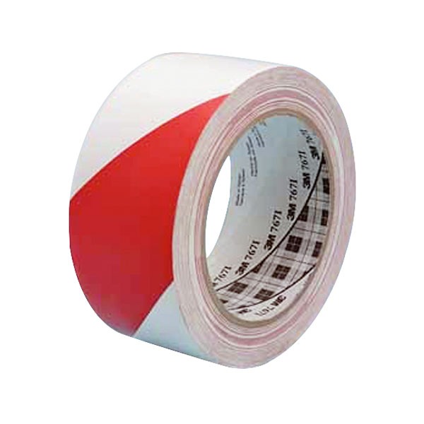 PVC TAPE RED/WHITE 50X66M