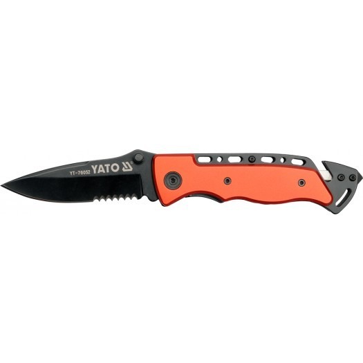 YATO YT-76052 FOLDING KNIFE W. BLACK BLADE