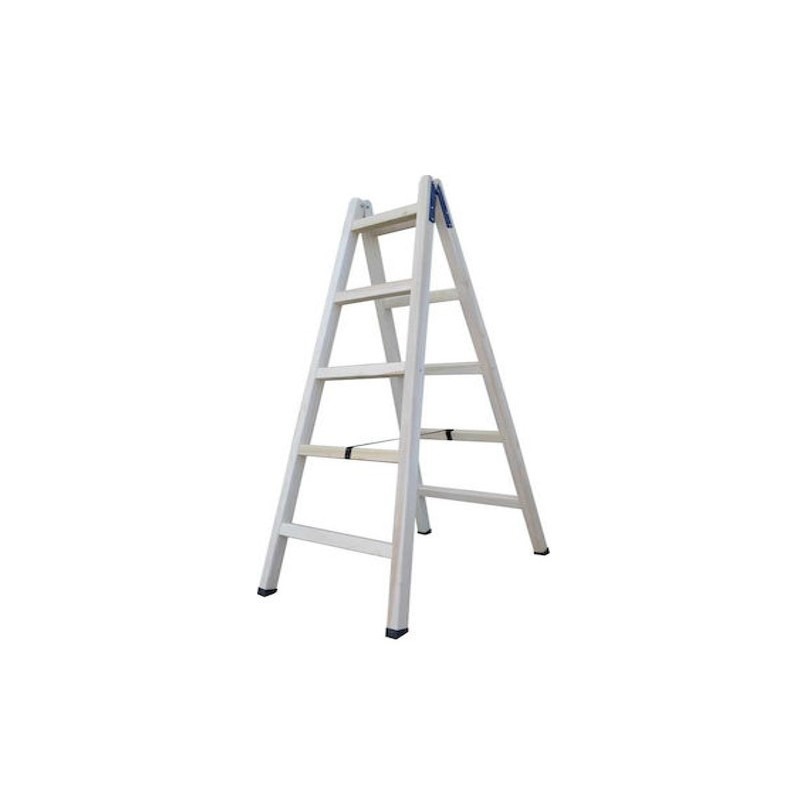 WOODEN LADDER WHITE 1.50M