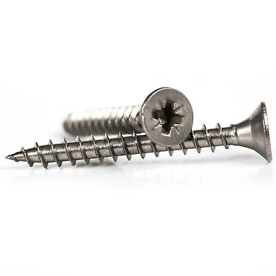 CHIPBOARD SCREW STAINLESS STEEL A2 4.0X35