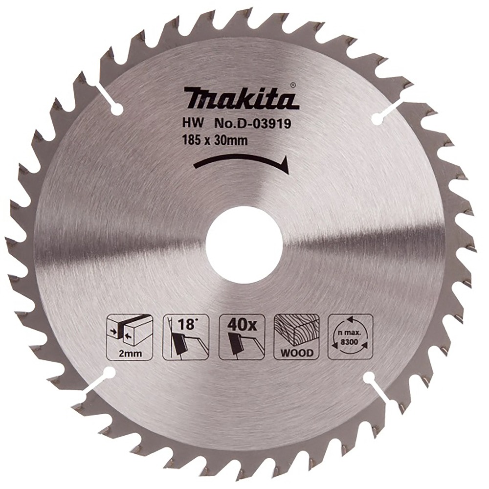 MAKITA D-03919 T.C.T. SAW BLADE 185X2.0X16/20/30