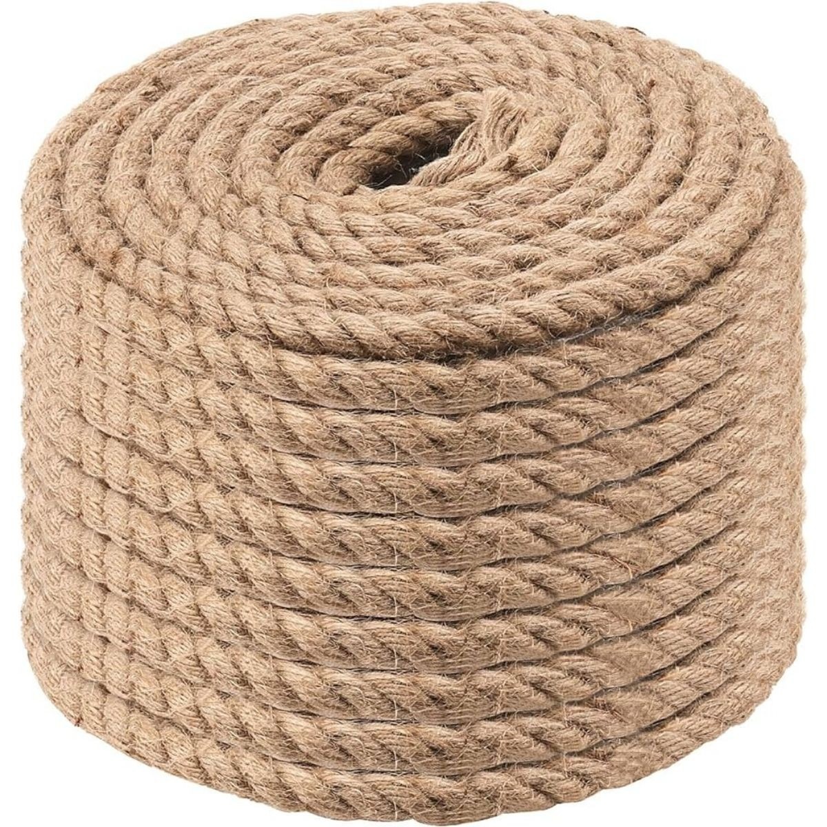 JUTE 3-STRAND TWISTED ROPE 16MMX100FT