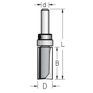 WPW PF51274 TEMPLATE BIT 12.7X32MM 1/4'' SHANK