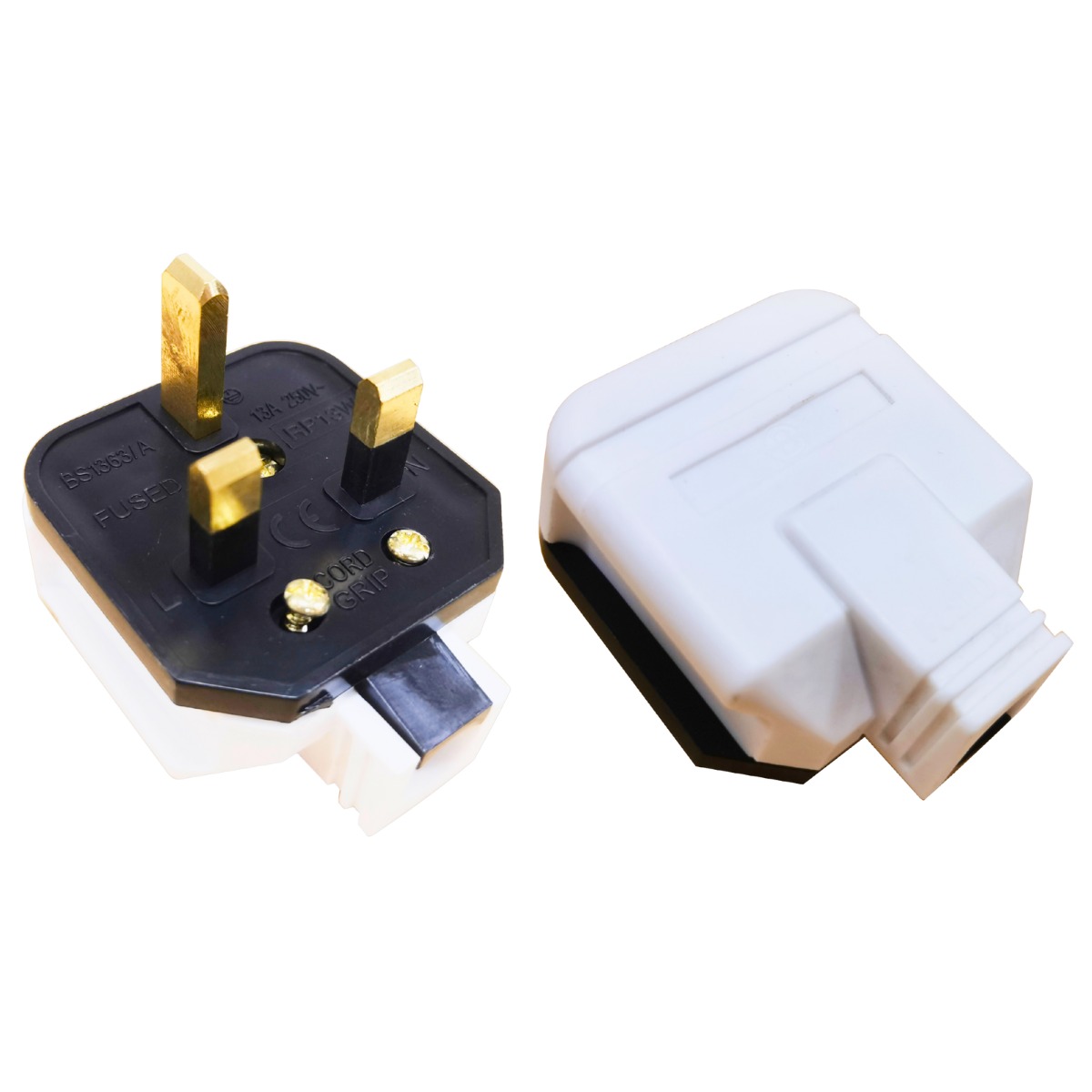 13AMP RUBBER PLUG WHITE