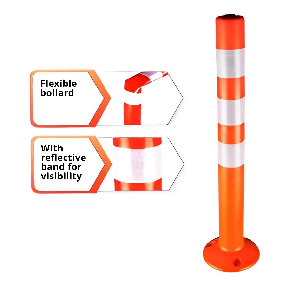 PLASTIC BOLLARD 80CM