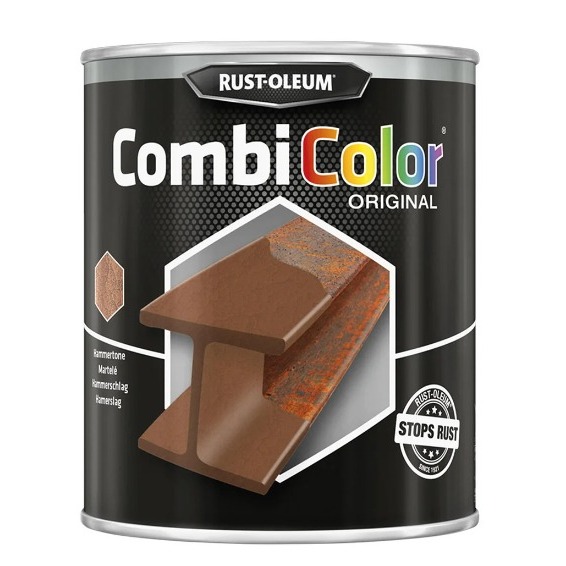 7384 LIGHT GREY HAMMER COMBICOLOR 750ml RUSTOLEUM