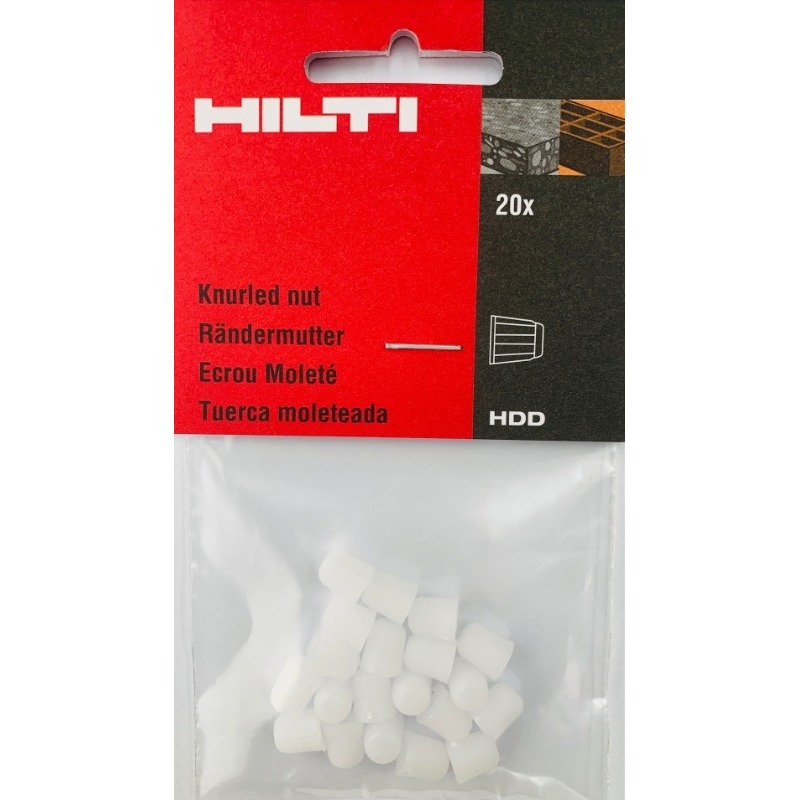 HILTI KNURLED NUT HDD 20PCS