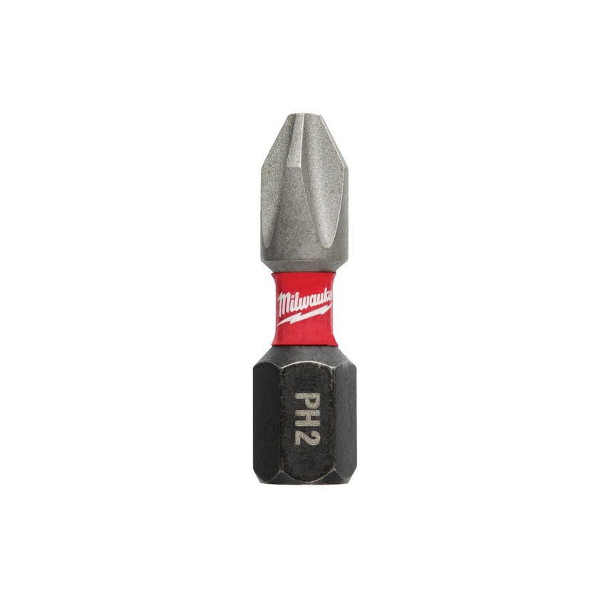 MILWAUKEE 4932430850 PH 1  x 25mm SHOCKWAVE BIT 2PCS