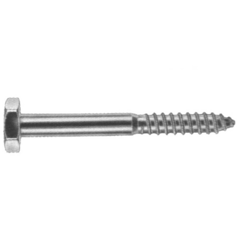 6X50MM A2 STAINLESS STEEL LAGBOLT HEX D571