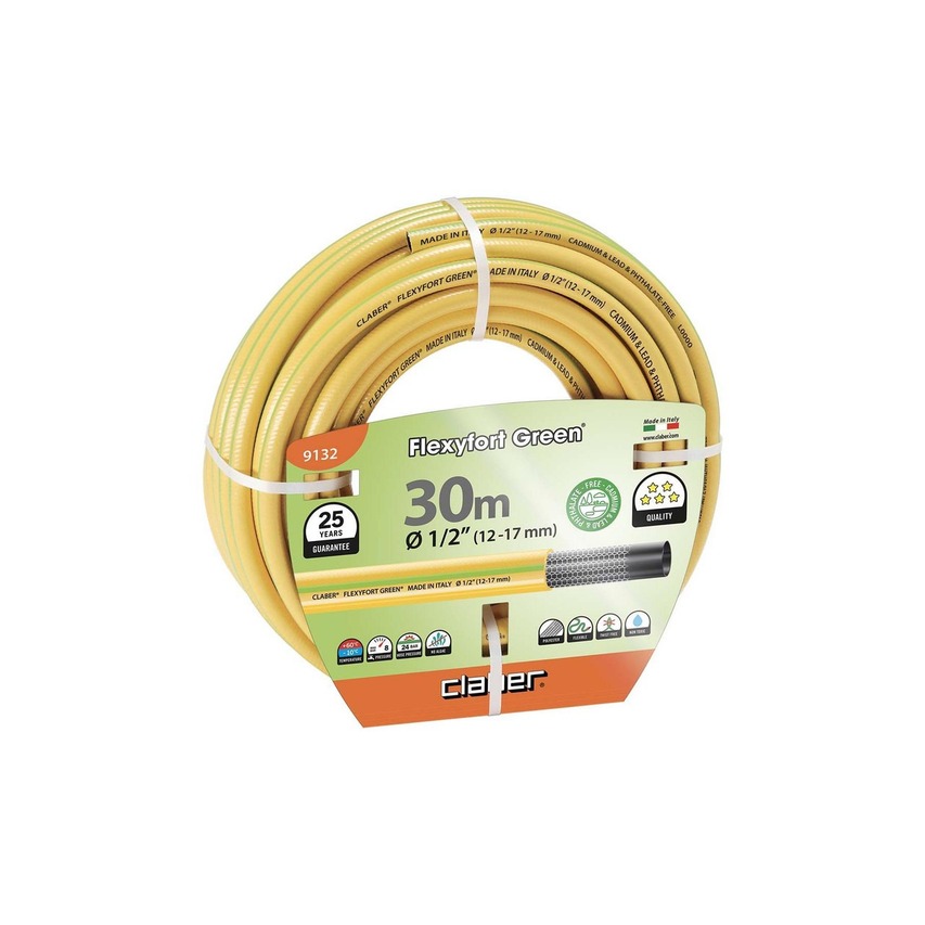 CLABER 9149 HOSE FLEXYFORT GREEN 3/4 25MT