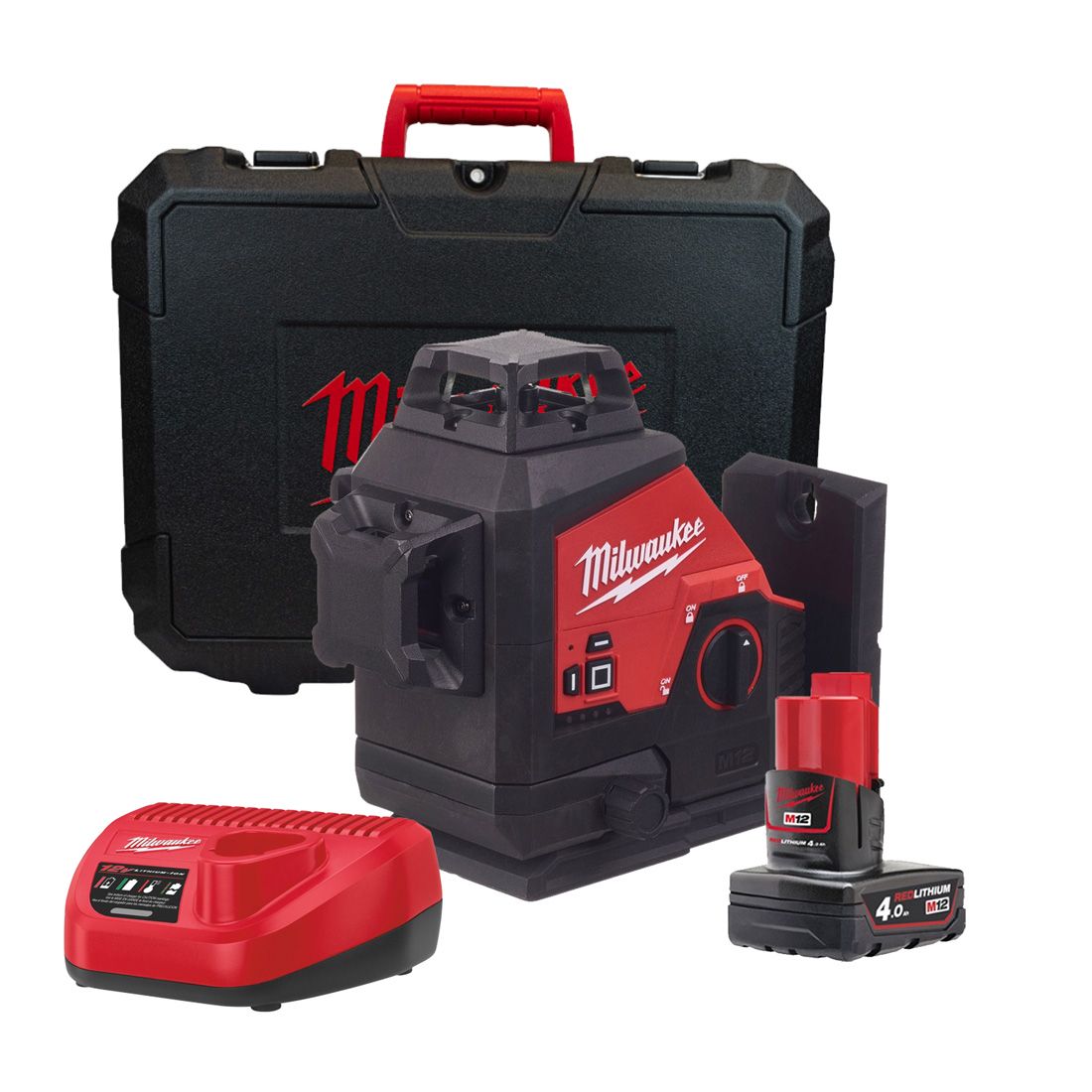 MILWAUKEE 4933478102 M123PL-401C GREEN 360° 3 PLANE LASER