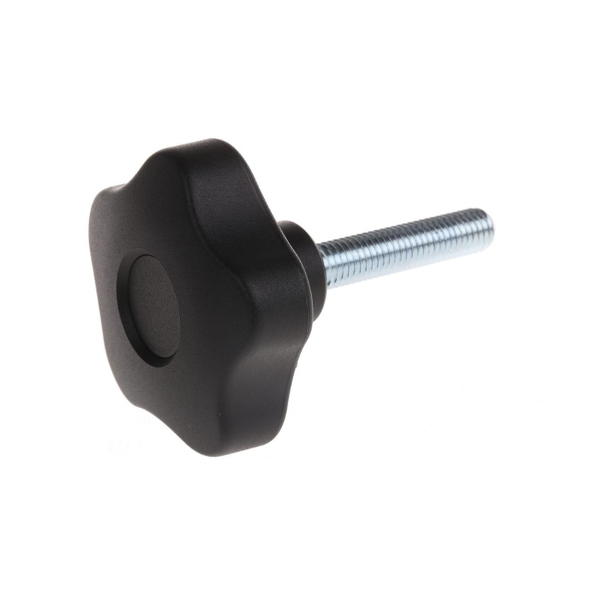 6X20MM DISC KNOB WITH ZINC THREADED END