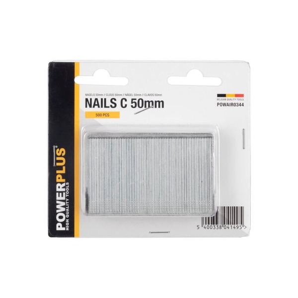 POWERPLUS POWAIR0344 NAILS 50MM-500PCS 16ga