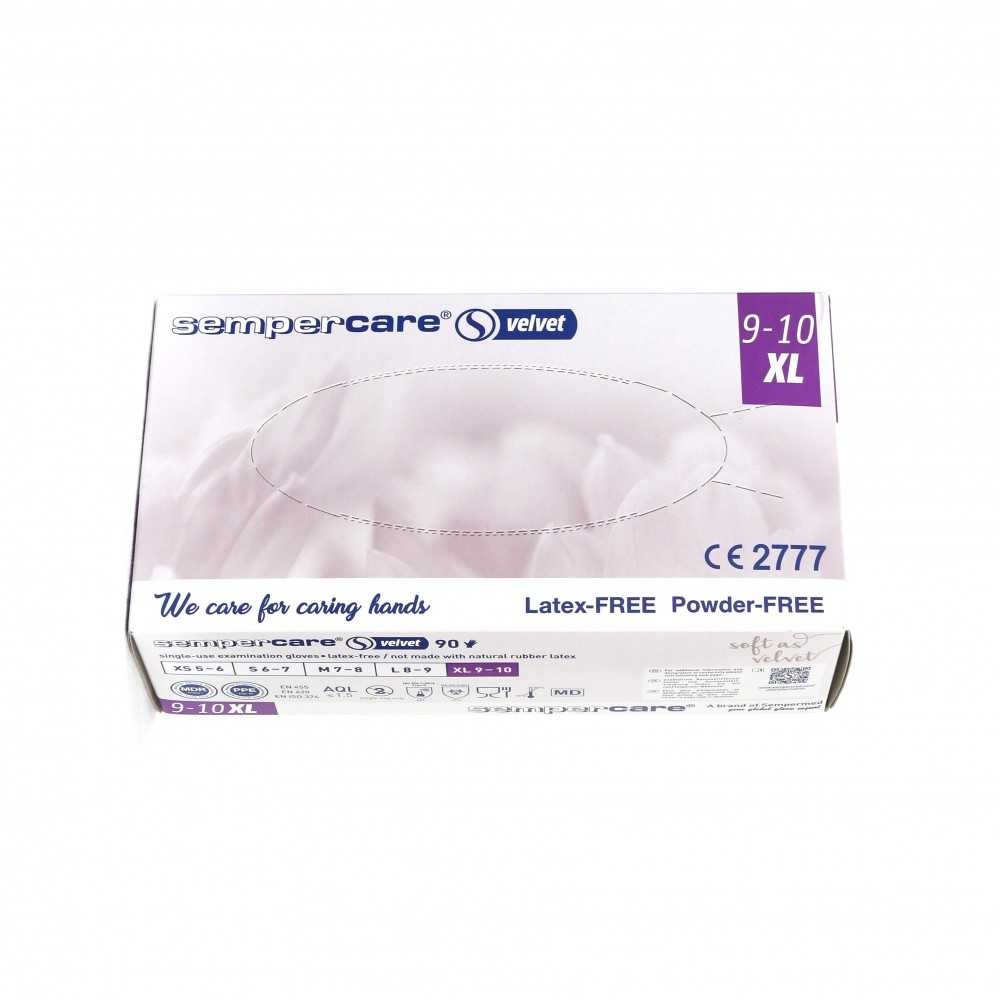 NITRILE GLOVES VELVET 100PCS LARGE