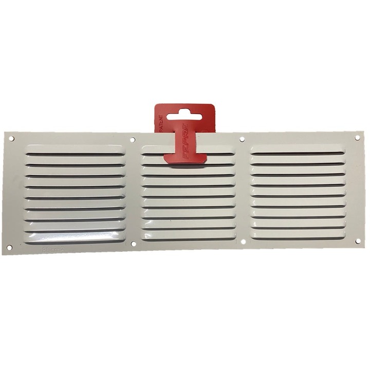 VENTILATION GRILL 0.6MM 10X30 WHITE