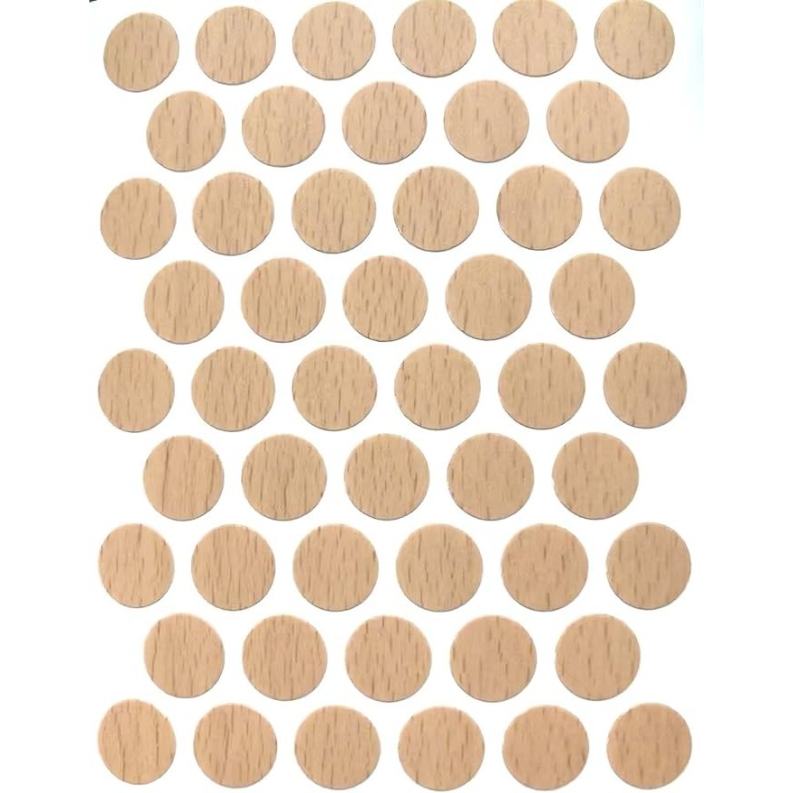 SELF-ADHESIVE SCREW HOLE STICKERS BEECH TPTPADRO 20PCS