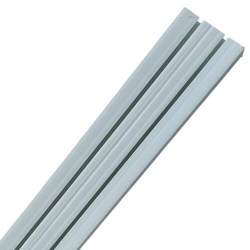 DOUBLE CURTAIN TRACK 6M SILVER