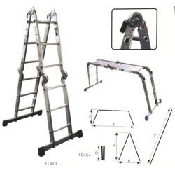 COMBINATION LADDER WITH PLATFORM 4X4