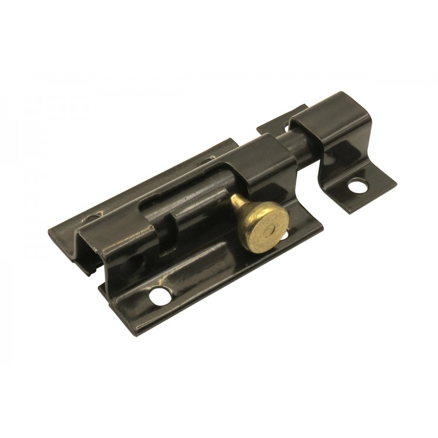 PADLOCK BOLT ROUND 110MM BLACK