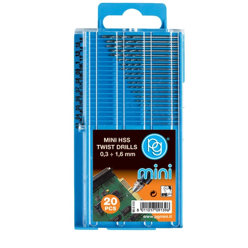 PG MINI HSS TWIST DRILL 20PCS