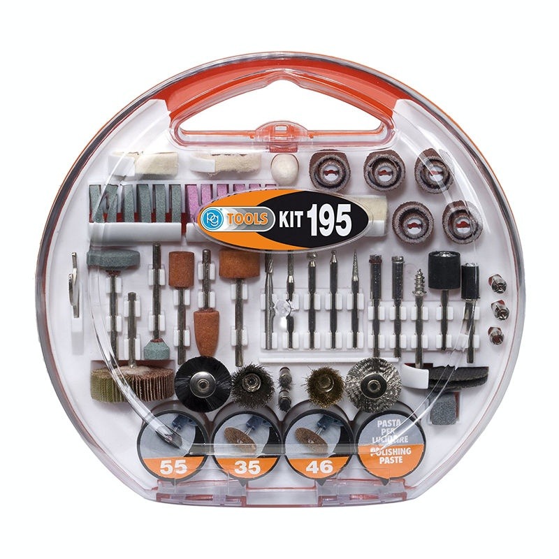 PG TOOL ACCESSORIES FOR MINI DRILLS 195PCS