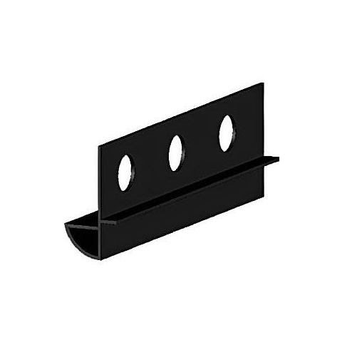 PLASTIC CORNER FOR CERAMICS 2.5M BLACK