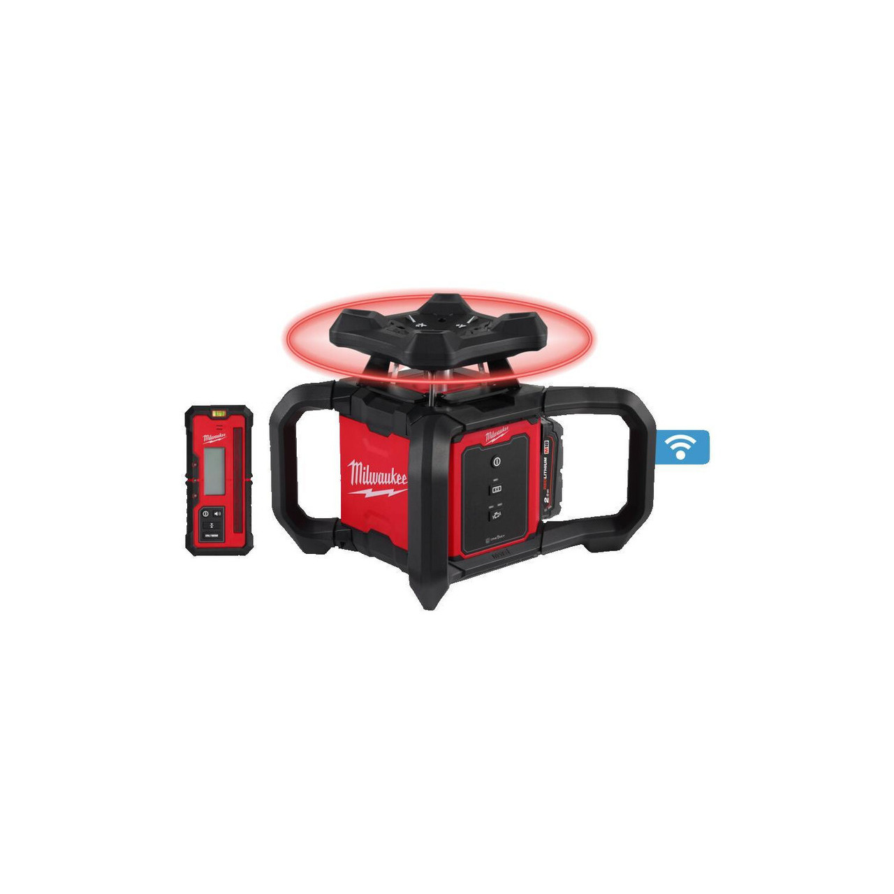 MILWAUKEE 4933493191 M18RLOH600-201C RED HORIZONTAL ROTARY LASER 600M ONE-KEY