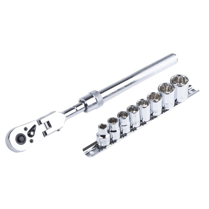 STANLEY SET 3/8'' EXTENDABLE RATCHET 9 PCS