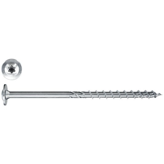 AS (010) CONSTRUCTION SCREW WITH WAFER HEAD 8X180 50PCS