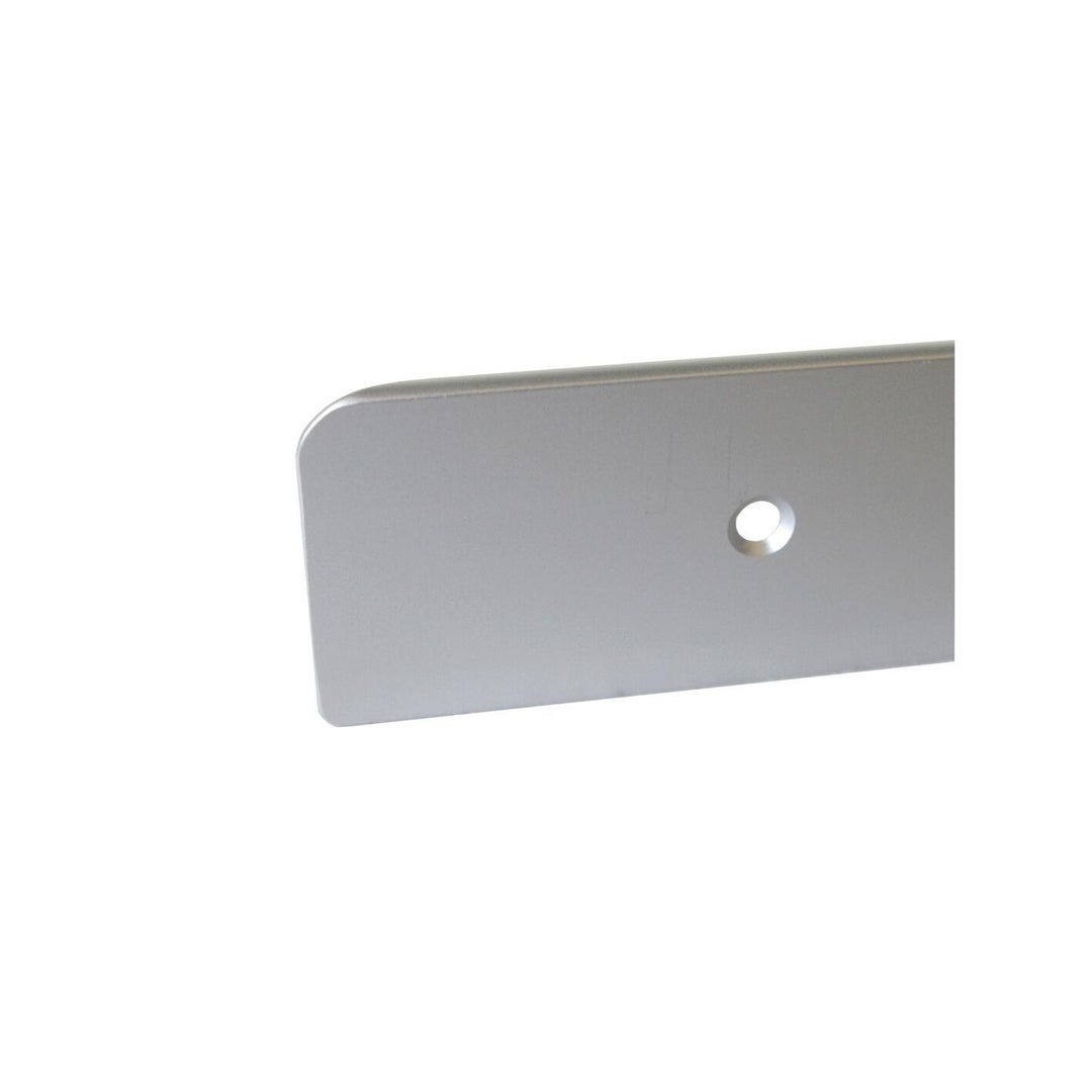 WORKTOP ALUMINIUM FINISH 3X64CM WITH HOLES R2