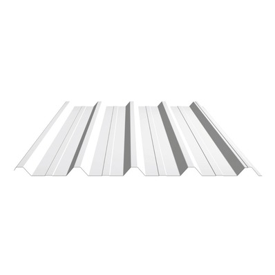 ZINC TRAPEZOIDAL WHITE m2