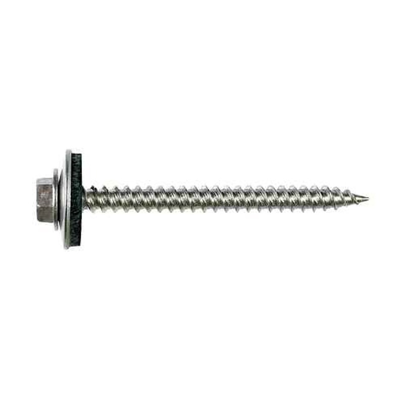 HEX HEAD WOOD SCREW WITH EPDM WASHER 6.3X32MM