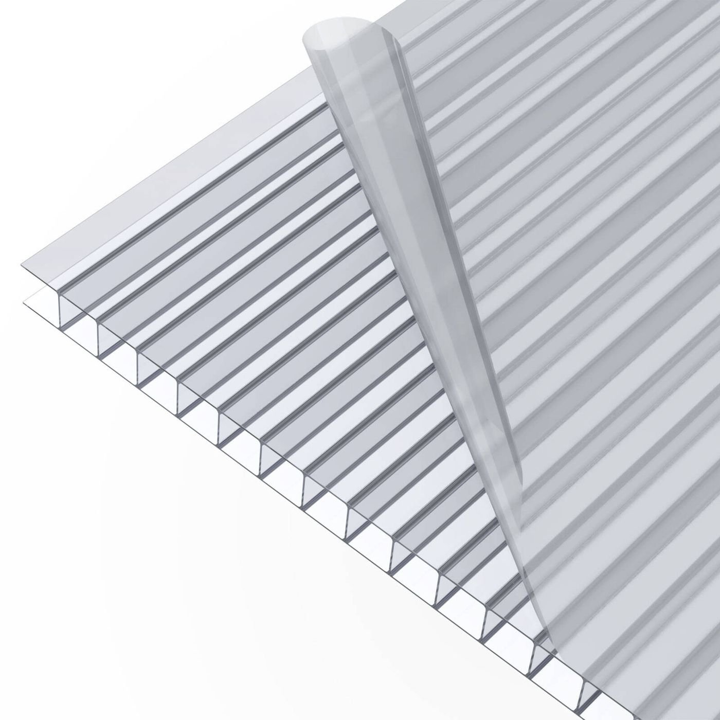 POLYCARBONATE SHEET CLEAR HOLLOW 10MM 210 X 200CM