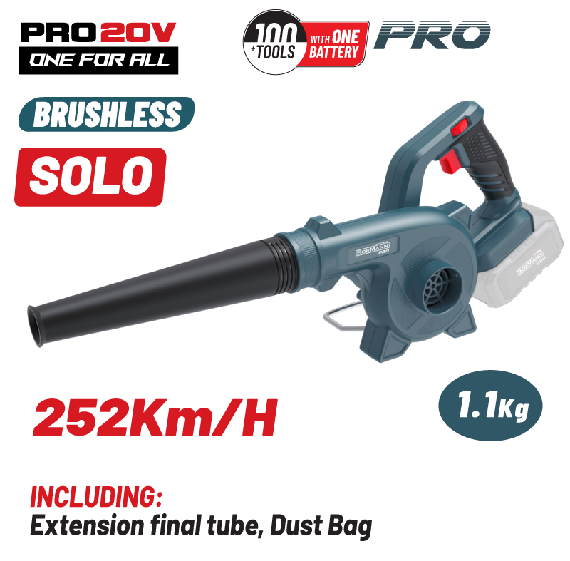 BORMANN BBP5365 Blower Handheld Battery 20V Solo with Maximum Air Speed
