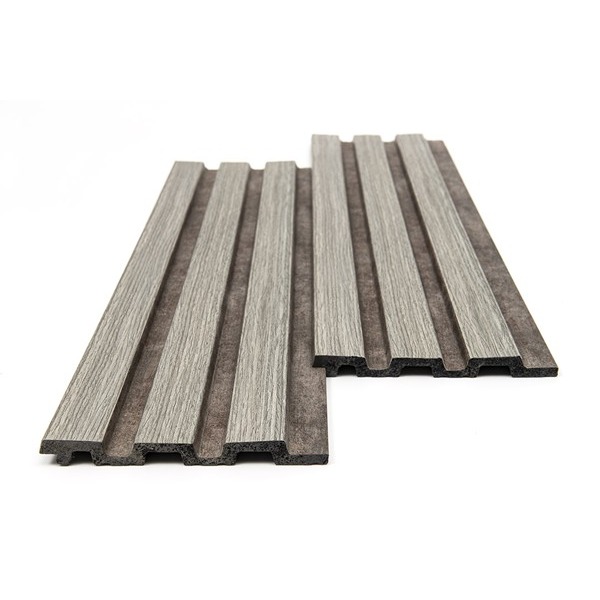 PS PANEL WITH 3D SLATS GREY OAK/RUST PIANO