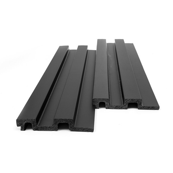 PS PANEL WITH 3D SLATS RESIDENCE BLACK