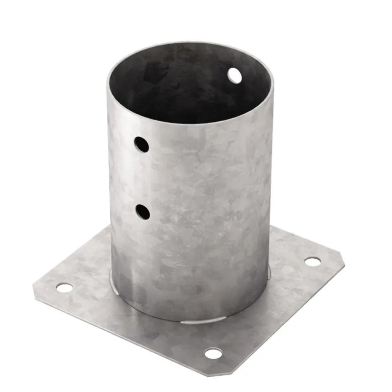 CIRCULAR POST BASE WITH BASEPLATE NR14