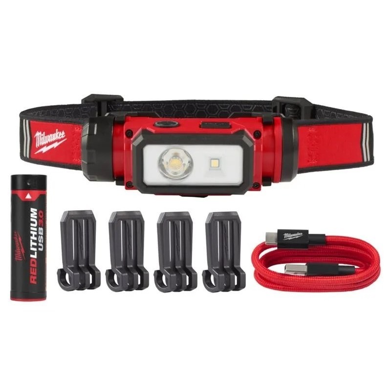 MILWAUKEE 4933479963 L4HL2-301 USB RECHARGEABLE HEADLAMP 600L