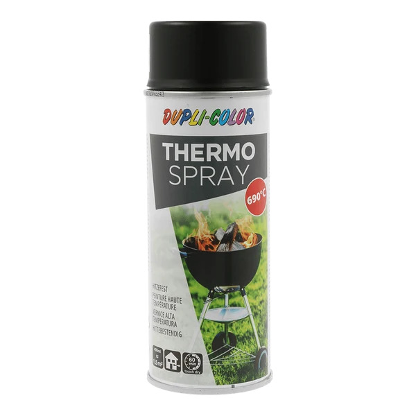 DUPLI COLOR THERMO SPRAY BLACK  690°C 400ML