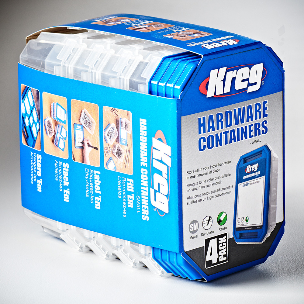 KREG® KSS-L Hardware Containers 4-Pack - Large